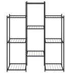 Vidaxl bloemenstandaard 83x25x100 cm ijzer zwart