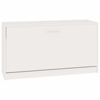 Vidaxl schoenenbank hoogglans wit 80x24x45 cm bewerkt hout