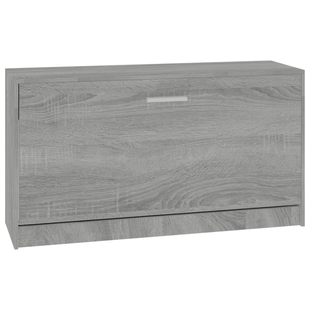Vidaxl schoenenbank 80x24x45 cm bewerkt hout grijs sonoma eikenkleur