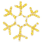 Vidaxl kerstfiguur sneeuwvlok met 72 warmwitte led's 38x37 cm