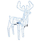Vidaxl kerstfiguur rendier met bewegende kop koudwit 76x42x87 cm