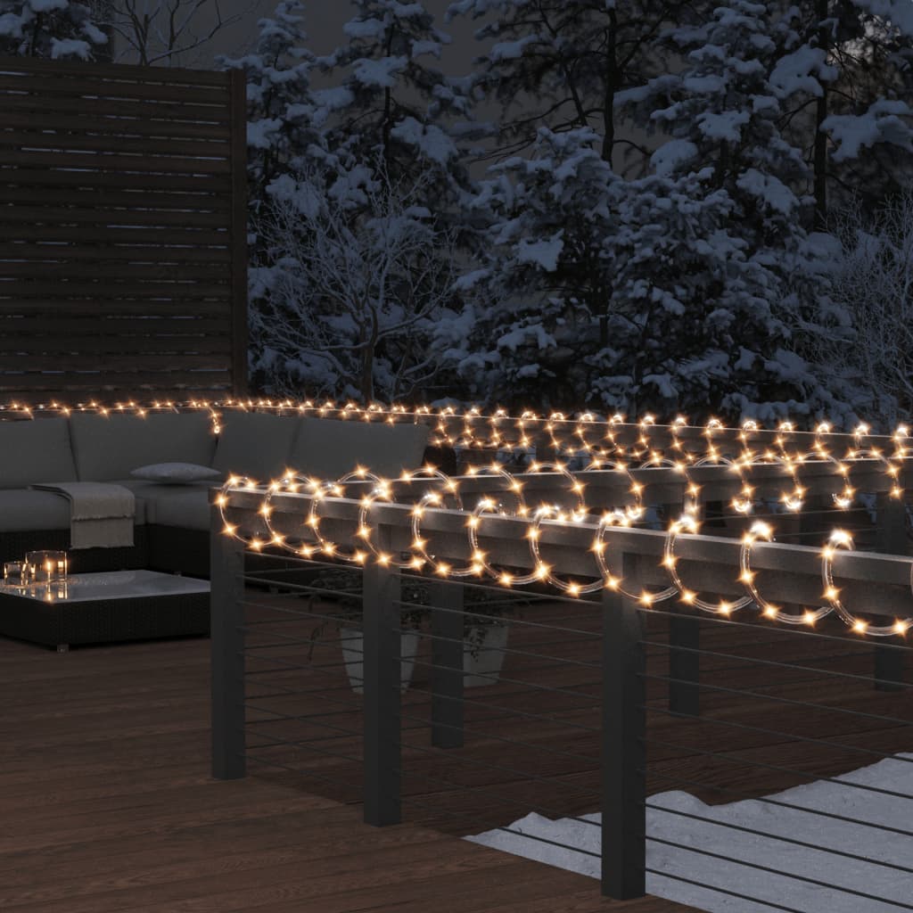 Vidaxl lichtslinger met 480 led's warmwit 20 m pvc