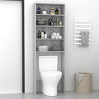Vidaxl wasmachinekast 64x24x190 cm grijs sonoma eikenkleurig