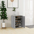 Vidaxl schoenenkast 60x35x70 cm bewerkt hout grijs sonoma eikenkleurig