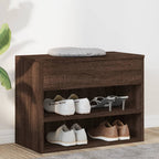 Vidaxl schoenenbank 60x30x45 cm bewerkt hout bruin eikenkleur
