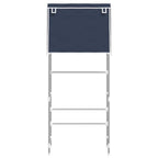 VidaXL Opbergrek voor boven wasmachine 2-laags 71x29,5x170,5 cm blauw