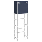 Vidaxl toiletrek 2-laags 56x30x170 cm ijzer blauw