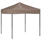 Vidaxl partytent inklapbaar 2x2 m taupe