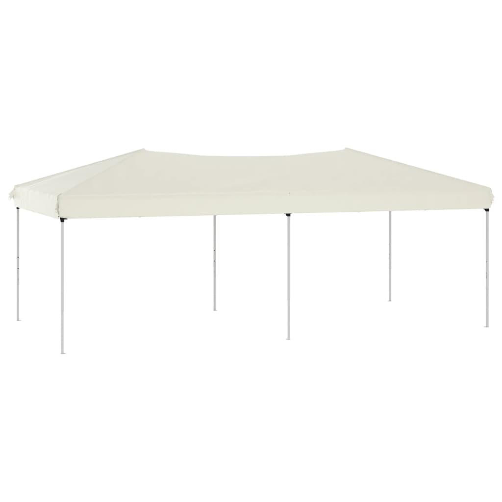 Vidaxl partytent inklapbaar 3x6 m crèmekleurig