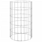 Vidaxl gabion paal rond ø30x50 cm gegalvaniseerd staal