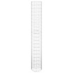 Vidaxl gabion paal rond ø30x200 cm gegalvaniseerd staal
