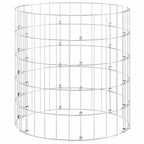 Vidaxl gabion paal rond ø50x50 cm gegalvaniseerd staal