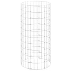 Vidaxl gabion paal rond ø50x100 cm gegalvaniseerd staal