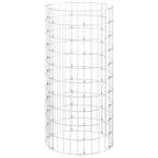 Vidaxl gabion paal rond ø50x100 cm gegalvaniseerd staal