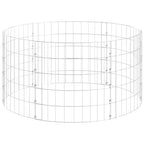 Vidaxl gabion paal rond ø100x50 cm gegalvaniseerd staal