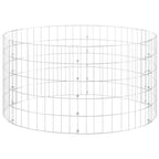 Vidaxl gabion paal rond ø100x50 cm gegalvaniseerd staal