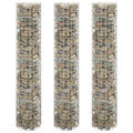 Vidaxl gabion plantenbakken 3 st rond verhoogd ø30x150 cm staal
