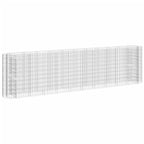 VidaXL Gabion plantenbak verhoogd 400x50x100 cm gegalvaniseerd ijzer