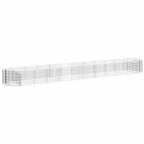 VidaXL Gabion plantenbak verhoogd 600x100x50 cm gegalvaniseerd ijzer