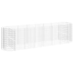 VidaXL Gabion plantenbak verhoogd 400x100x100 cm gegalvaniseerd ijzer