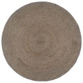 Vidaxl vloerkleed handgemaakt rond 210 cm jute grijs