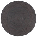 Vidaxl vloerkleed handgemaakt rond 180 cm jute donkergrijs