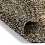 Vidaxl vloerkleed handgemaakt 180 cm jute zwart en bruin