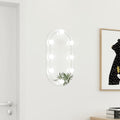 Vidaxl spiegel met led-verlichting ovaal 60x30 cm glas