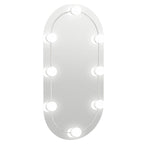 Vidaxl spiegel met led-verlichting ovaal 80x40 cm glas