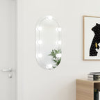 Vidaxl spiegel met led-verlichting ovaal 80x40 cm glas