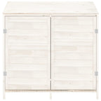 Vidaxl tuinschuur 102x52x112 cm massief vurenhout wit