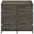 Vidaxl tuinschuur 102x52x112 cm massief vurenhout antracietkleurig