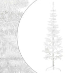 Vidaxl kunstkerstboom half met standaard smal 150 cm wit