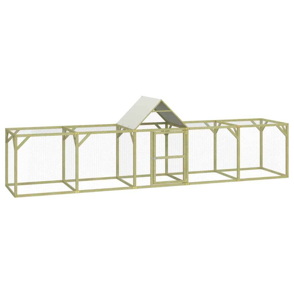 VidaXL Kippenhok 500x100x150 cm geïmpregneerd massief grenenhout