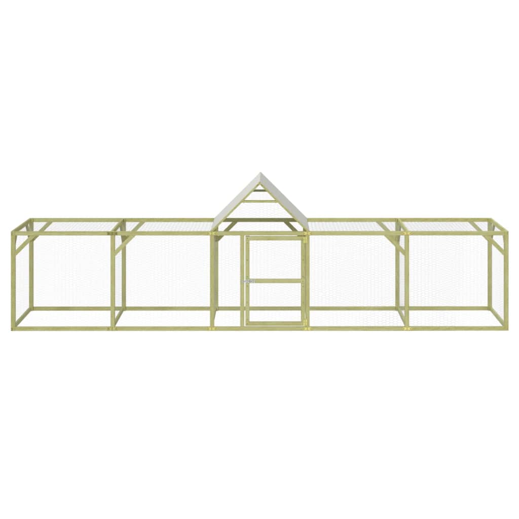 VidaXL Kippenhok 500x100x150 cm geïmpregneerd massief grenenhout