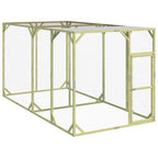 VidaXL Kippenhok 200x400x200 cm geïmpregneerd massief grenenhout