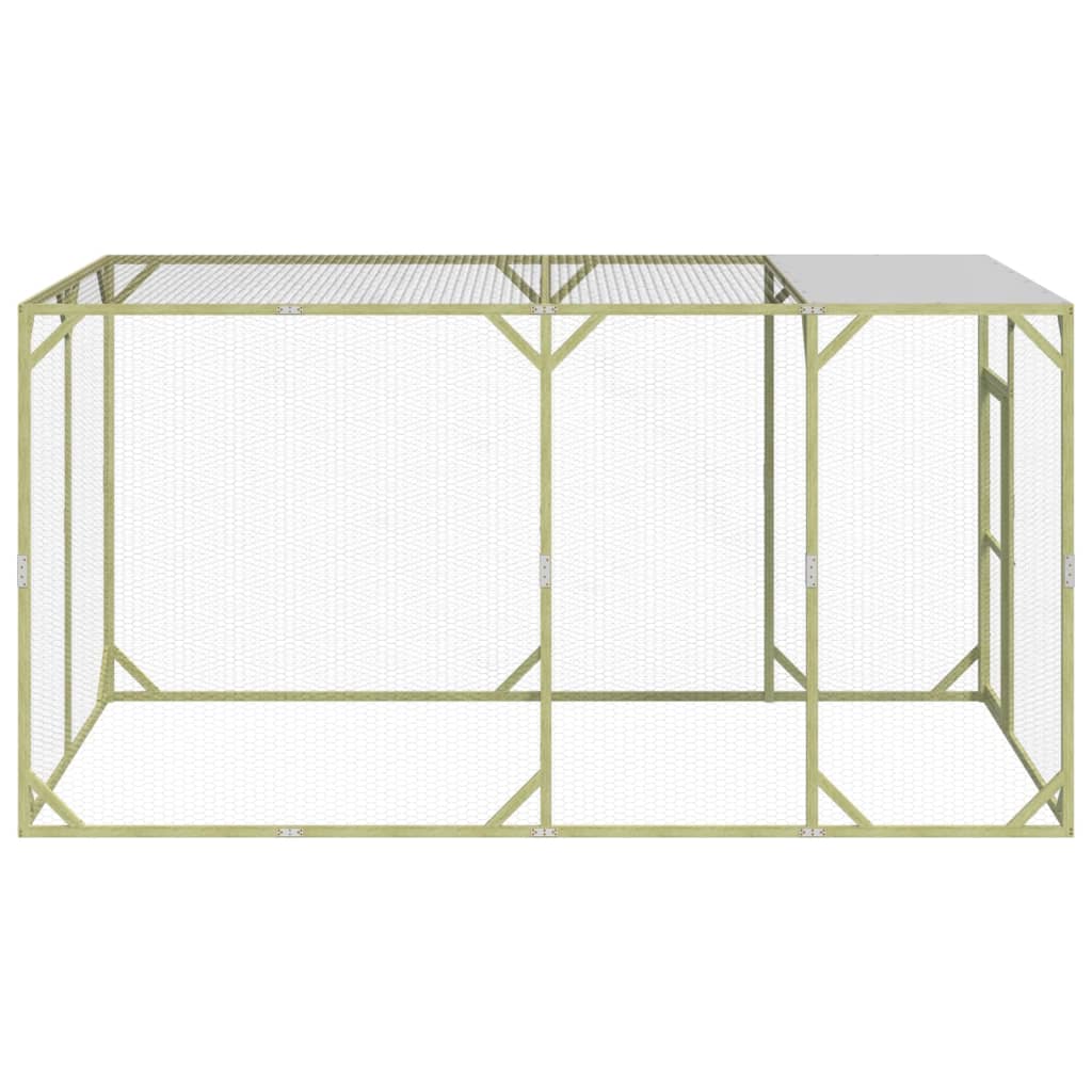 VidaXL Kippenhok 200x400x200 cm geïmpregneerd massief grenenhout