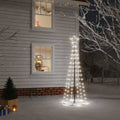 Vidaxl kegelkerstboom 108 led's 70x180 cm koudwit