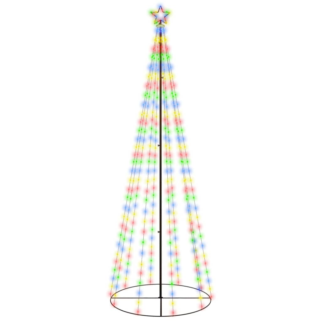 Vidaxl kegelkerstboom 310 led's 100x300 cm meerkleurig