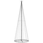 Vidaxl kegelkerstboom 732 led's warmwit 160x500 cm