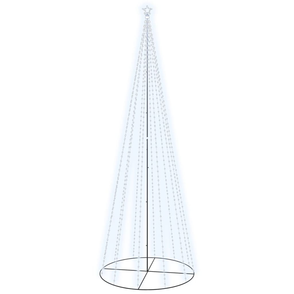 VidaXL Kegelkerstboom 732 LED's koudwit 160x500 cm