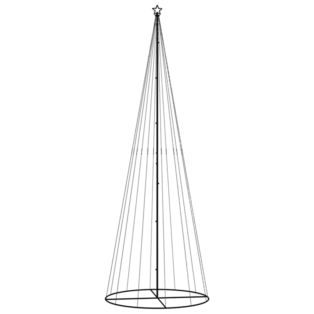 VidaXL Kegelkerstboom 732 LED's koudwit 160x500 cm