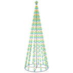 Vidaxl kegelkerstboom 732 led's meerkleurig 160x500 cm