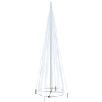 Vidaxl kegelkerstboom 1134 led's koudwit 230x800 cm