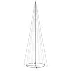 Vidaxl kegelkerstboom 1134 led's koudwit 230x800 cm
