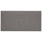 Vidaxl wandpanelen 12 st 0,54 m² 30x15 cm stof lichtgrijs