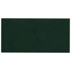 VidaXL Wandpanelen 12 st 0,54 m² 30x15 cm fluweel donkergroen