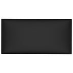 Vidaxl wandpanelen 12 st 2,16 m² 60x30 cm kunstleer zwart