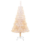 Vidaxl kunstkerstboom met iriserende uiteinden 150 cm pvc wit