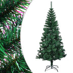 Vidaxl kunstkerstboom met iriserende uiteinden 150 cm pvc groen